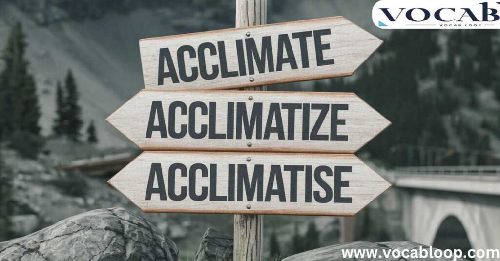 Acclimate vs Acclimatize vs Acclimatise which Verb should be use