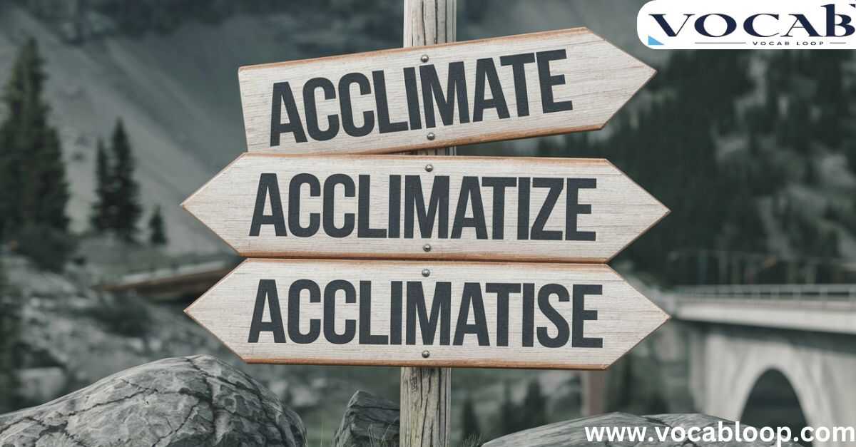 Acclimate vs Acclimatize vs Acclimatise which Verb should be use