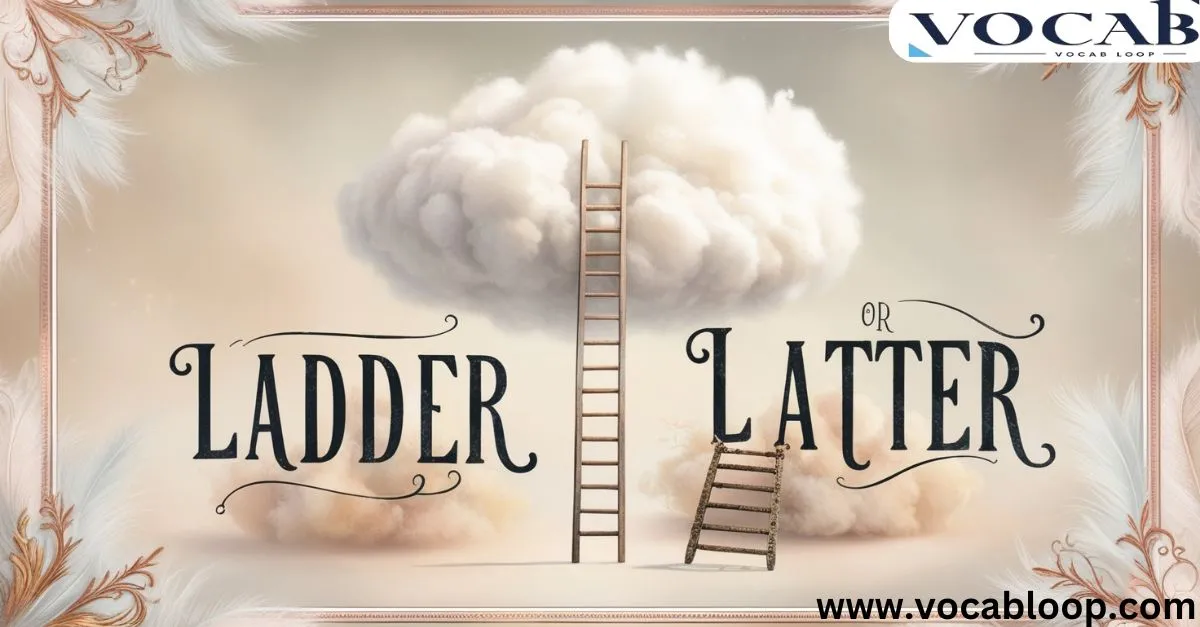 Ladder Or Latter Which Word Is Correct