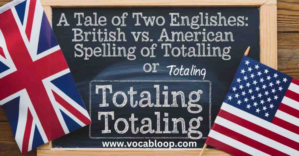 Totalling or Totaling: correct spelling, difference and uses - Vocab Loop