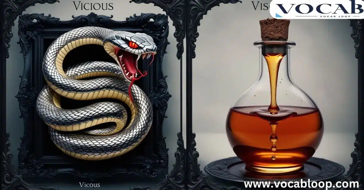 Vicious vs Viscous which one is correct to use in writing