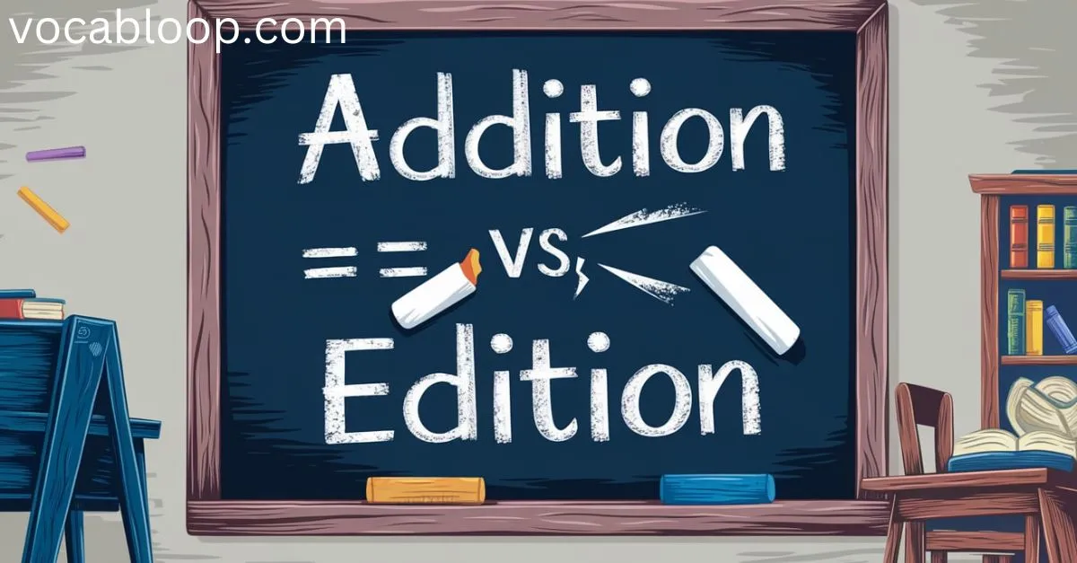 Addition vs Edition Which Spelling is Correct