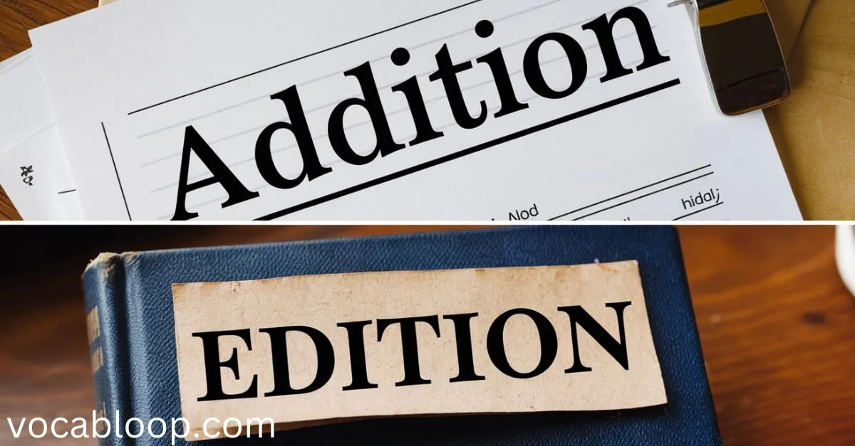 Pronunciation of Addition vs Edition