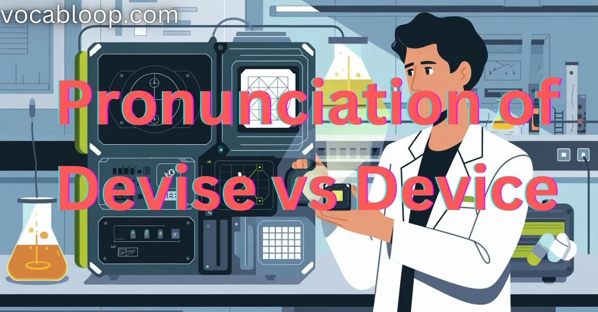 Pronunciation of Devise vs Device