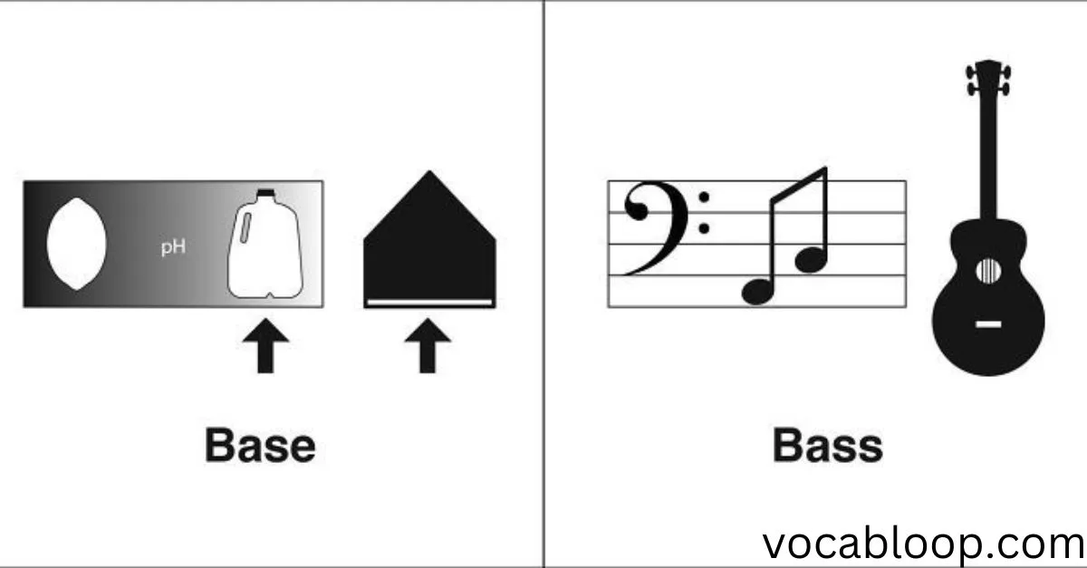 Sentences in Daily Usage of Base vs Bass