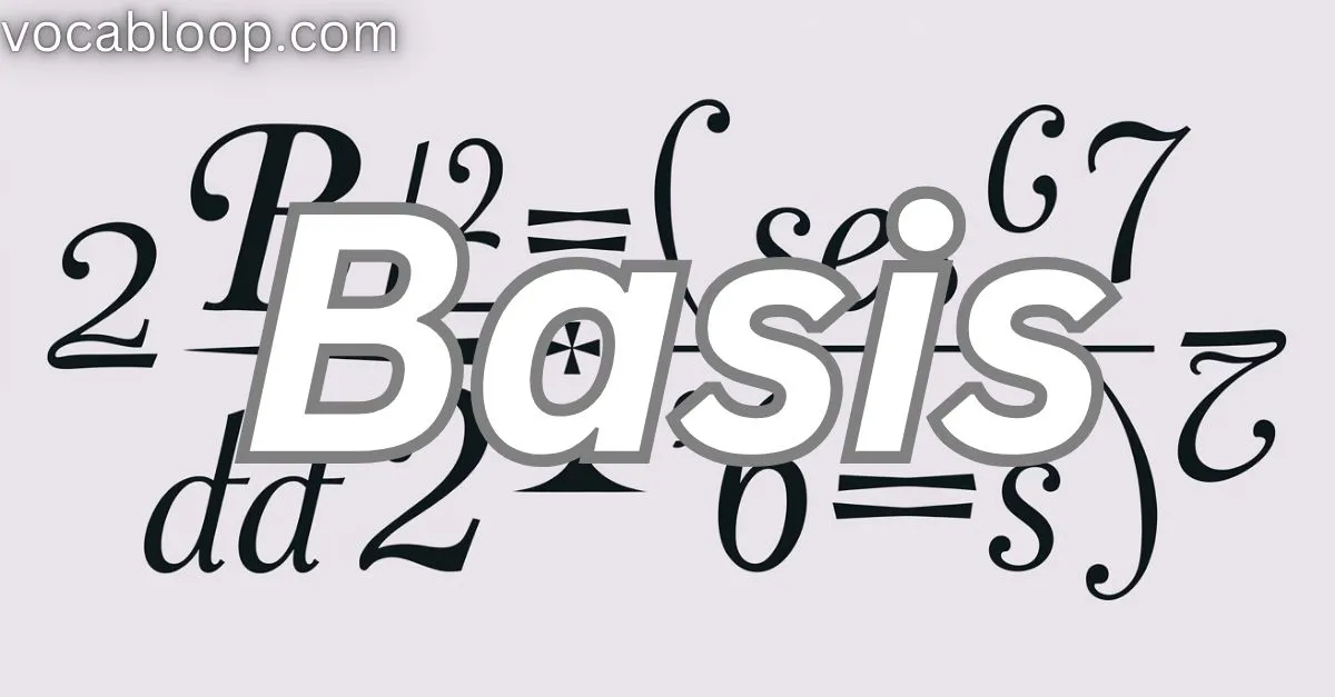 Sentences in Daily Usage of Plural Form of Basis