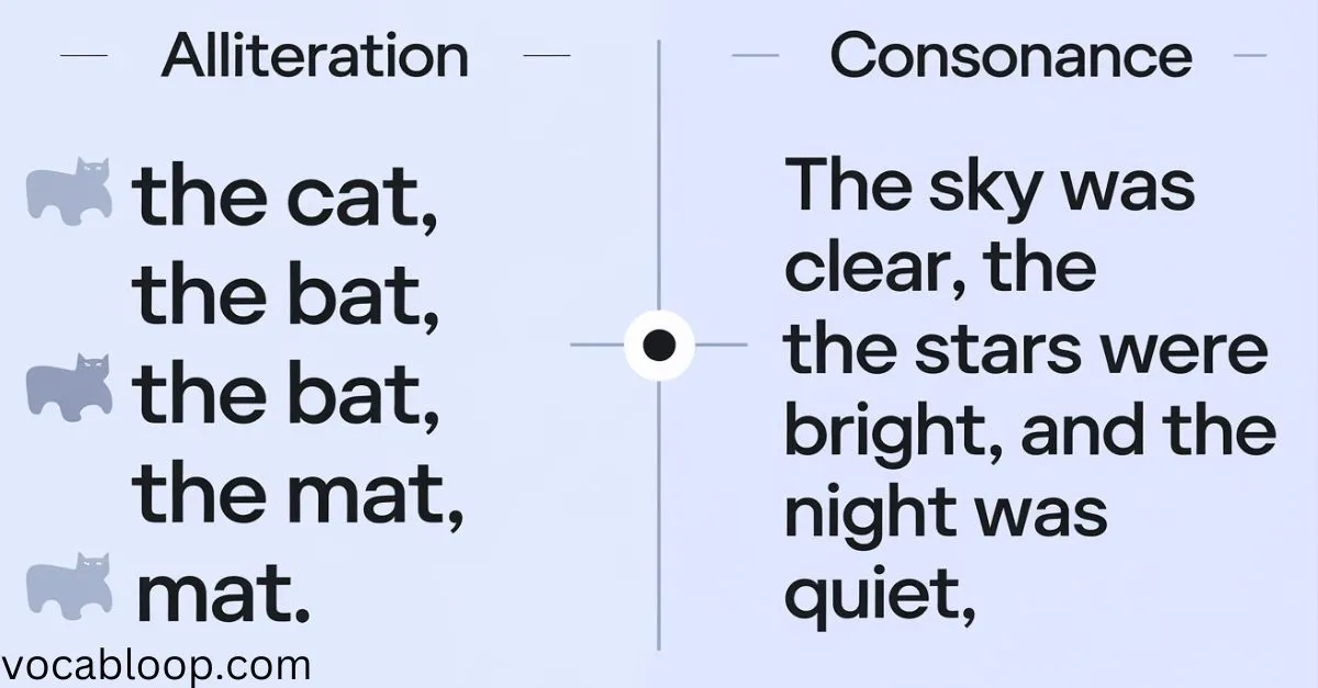 What Is There Confusion Consonance vs Alliteration