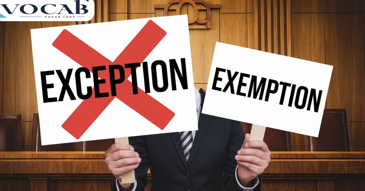 What Is There Confusion Exception vs Exemption (2)