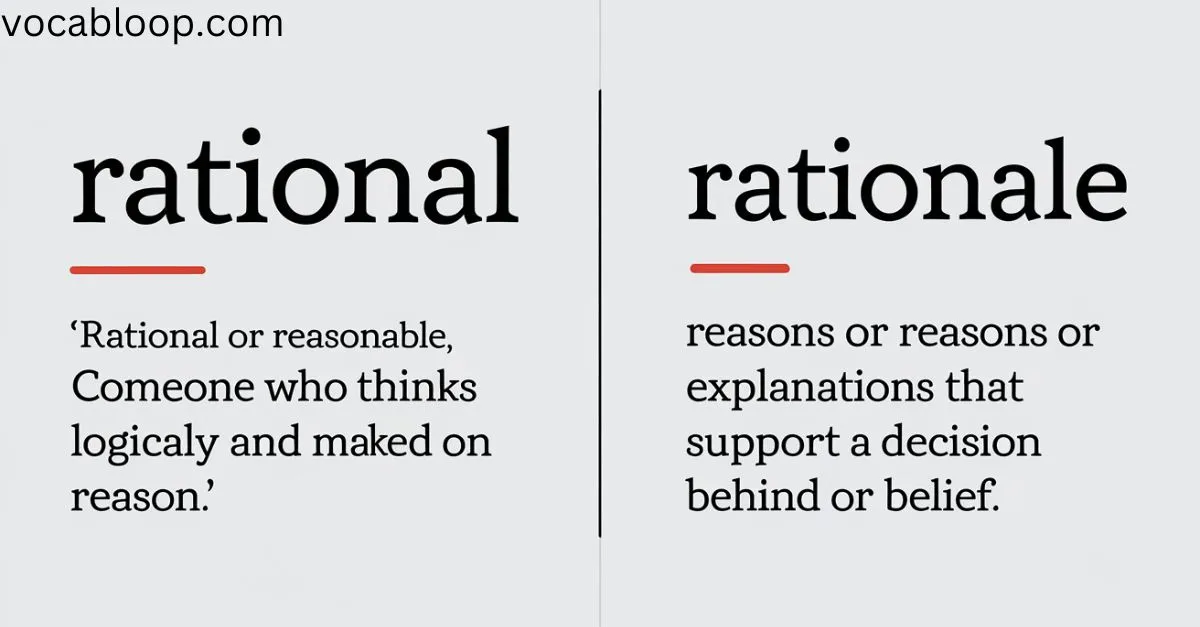 What Is There Confusion Rational vs Rationale